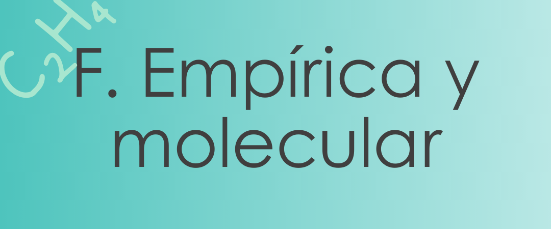 PORTADA fyq fórmula empírica y molecular